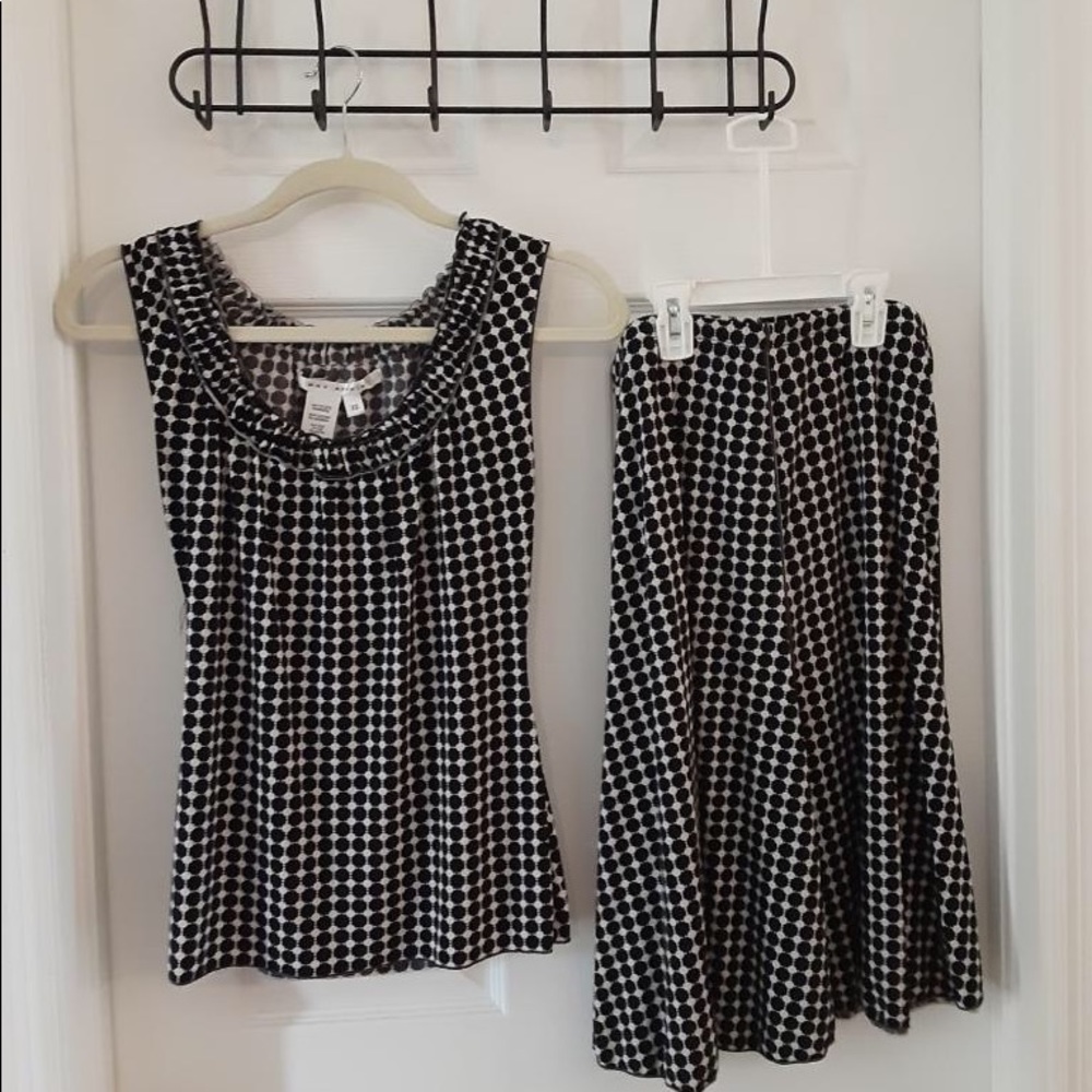 Max Studio skirt and sleeveless top